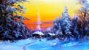 Зимние пейзажи художника Александра Леднёва