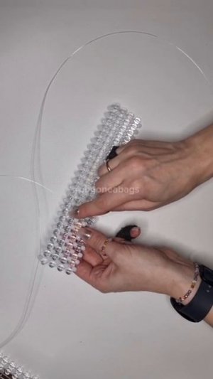 Сумки из бусин. Проверяем жёсткость полотна POGONEABAGS