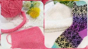 Начала снимать мк на носки с жаккардом 😅Новый процесс и покупки 🥰