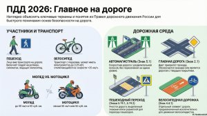 ПДД 2026. Правила дорожного движения 2026 РФ. Изменения с 1 января 2026 России