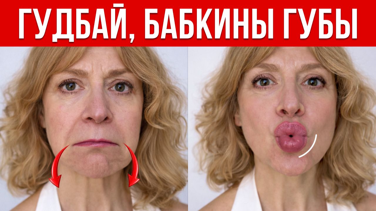 Губы-ниточки стали ПУХЛЫМИ, а уголки — ПОДНЯЛИСЬ! Результат за 7 дней! Лучше филлеров смотреть онлайн