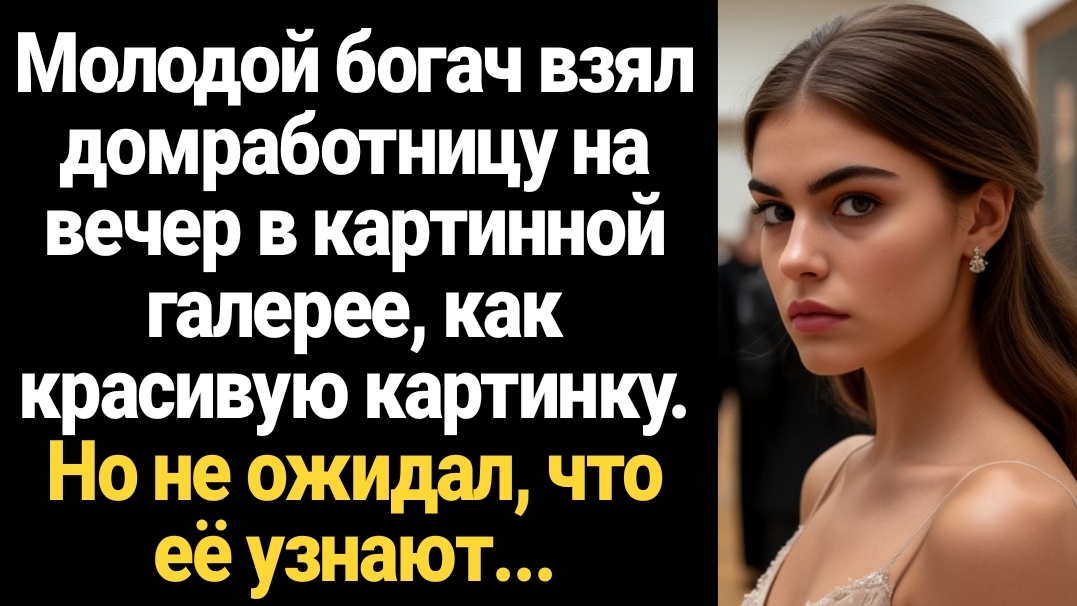 ИСТОРИИ ИЗ ЖИЗНИ/Молодой богач взял домработницу на вечер в картинной галерее, как красивую картинку смотреть онлайн