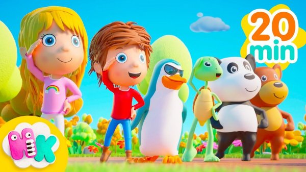 Marche ici, marche là  Trois petits pas en avant  Chansons pour Enfants | HeyKids en Français