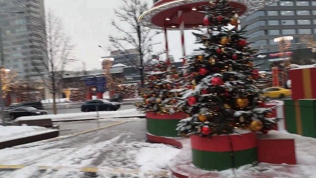 Зимние зарисовки.Новый Арбат.Москва. смотреть онлайн