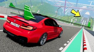 КАКАЯ МАШИНА ПРЫГНЕТ ДАЛЬШЕ С ОГРОМНОГО ТРАМПЛИНА В BEAM NG DRIVE!