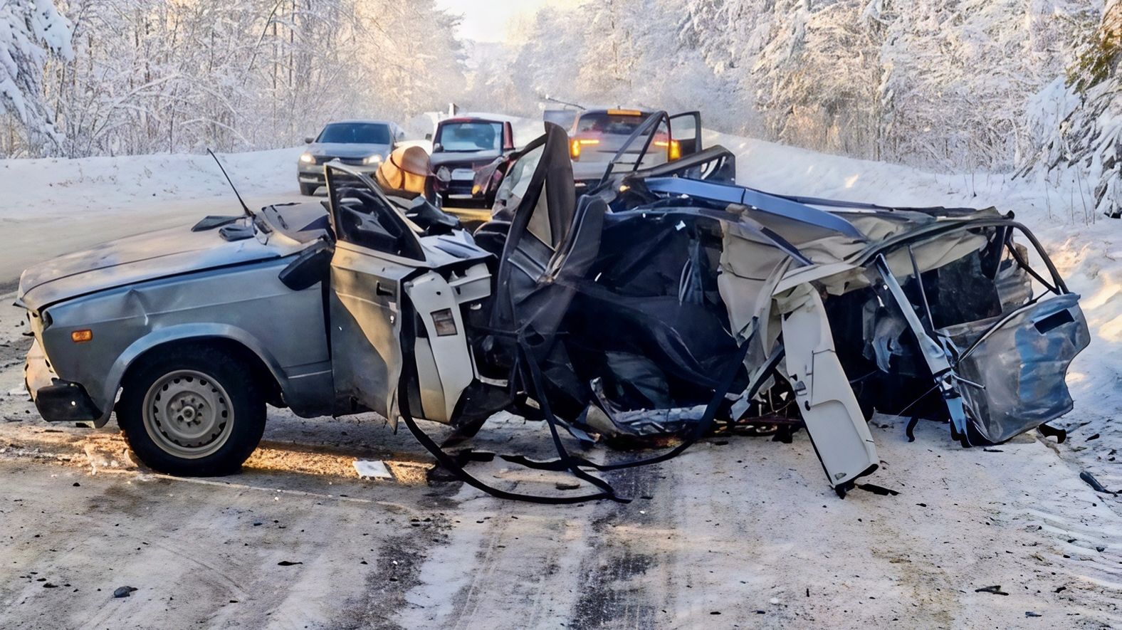 Подборка Аварий и ДТП, снежный январь 2026.