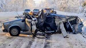 Подборка Аварий и ДТП, снежный январь 2026.