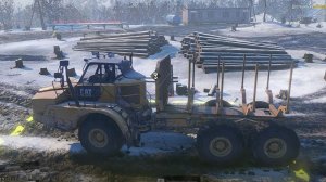 SnowRunner Дорога гололед