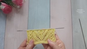 Замечательный ажурный узор для кардигана, джемпера и не только..