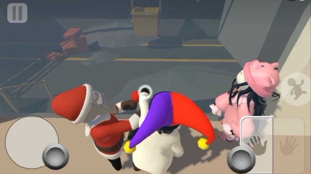 #пластилиновые человечки,  #видеоигры, играем втроём: я, Миша, бабушка, #Human: Fall Flat