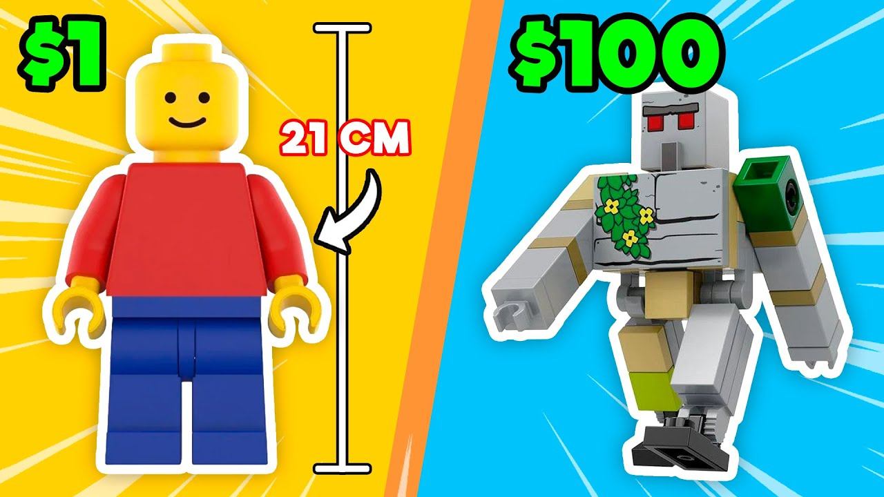 СЕКРЕТНЫЕ LEGO МИНИФИГУРКИ за 1$ VS 100$ смотреть онлайн