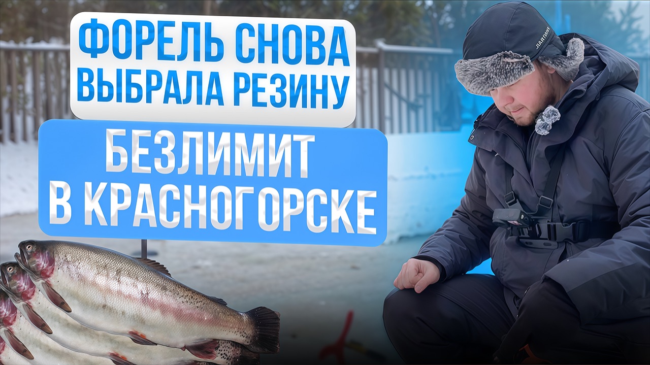 #42 ФОРЕЛЬ СНОВА ВЫБРАЛА РЕЗИНУ. ЛОВЛЮ ФОРЕЛЬ НА БЕЗЛИМИТЕ БИГ КАРП. КРАСНОГОРСК. смотреть онлайн