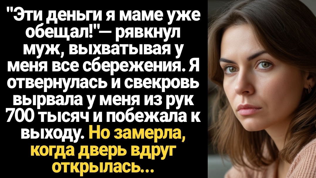 ИСТОРИИ ИЗ ЖИЗНИ/Эти деньги я маме уже обещал!- рявкнул муж, выхватывая у меня все сбережения смотреть онлайн