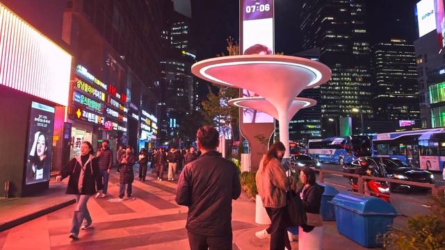 🇰🇷 Сеул, Корея - Ночная прогулка по самому богатому району Сеула - Гангнам