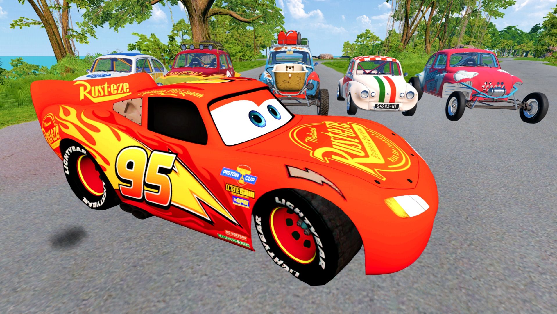 МУЛЬТИКИ ПРО МАШИНКИ МАКВИН: безумный спуск с горы — кувырки, полёты и громкие крушения! смотреть онлайн