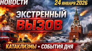 Новости Сегодня 24.01.2026 - Россия, Москва, Экстренный вызов новый выпуск, Катаклизмы, События Дня
