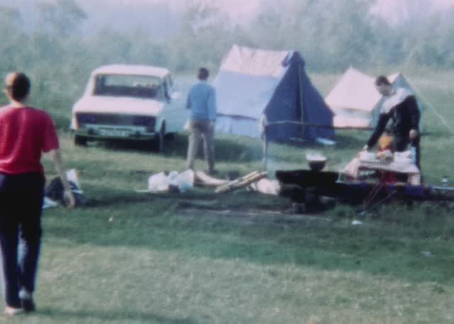 Август 1990 берег Енисея.
