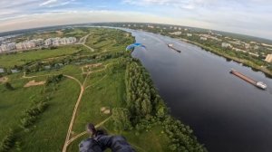 Полёт над Волгой в Дубне