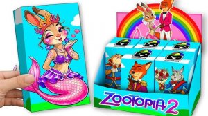 DIY ЗВЕРОПОЛИС! РУСАЛОЧКА ДЖУДИ ХОПС! ИГРЫ ИЗ БУМАГИ ПО МУЛЬТИКУ ДИСНЕЙ! КРУТЫЕ ИГРУШКИ РЕАКЦИЯ