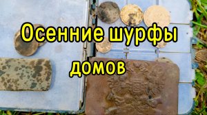 Пара осенних шурфа домов.