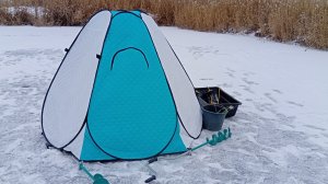 ЗИМНЯЯ РЫБАЛКА С КОМФОРТОМ! КЛЮЁТ КАК С ПУЛЕМЁТА...