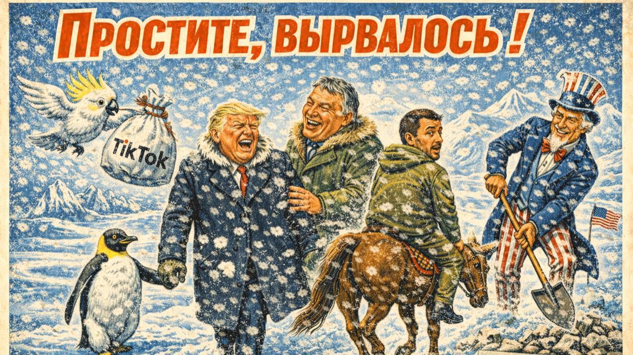 24.01.26| "Простите, вырвалось!" №337| США отжали Тик-Ток, ресурсы Гренландии, пингвины в Антарктике смотреть онлайн