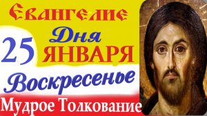 25 января воскресенье Евангелие Дня 2026 Толкование (краткое 10 мин) Евангелие 25.01.2026 год