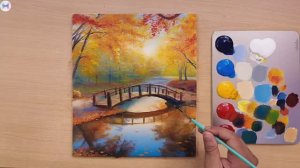 № 2 - осень, река, мостик