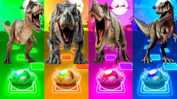 Coffin Dance Динозавры 296 уровень - Мультики про Динозавров | МУЛЬТФИЛЬМЫ ДИНОЗАВРЫ в Tiles Hop