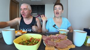 Мукбанг и как Вован меня только ТЕРПИТ ч таким характером! Когда РАЗВОД?! Семейный обед в Паттайе