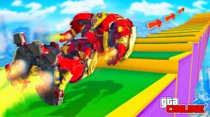 КАК ДАЛЕКО ОГРОМНЫЙ ХАЛК-БАСТЕР СМОЖЕТ ЗАБРАТЬСЯ ПО СТУПЕНЬКАМ ЛЕСТНИЦЫ? ЭКСПЕРИМЕНТЫ ГТА 5