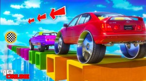 КАК ДАЛЕКО ТАЧКИ НА БОЛЬШИХ КОЛЕСАХ СМОГУТ ПРОЕХАТЬ ПО СЛОМАННОЙ ДОРОГЕ? ЭКСПЕРИМЕНТЫ ГТА 5