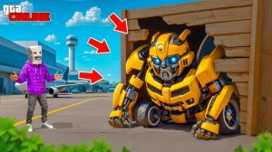 НАШЕЛ ВСЕХ ТРАНСФОРМЕРОВ В АЭРОПОРТУ! БИТВА АВТОУГОНЩИКОВ В ГТА 5 ОНЛАЙН