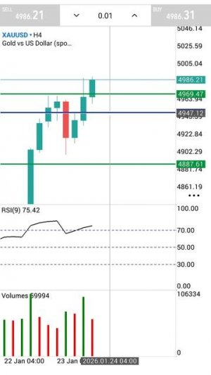 Золото Форекс на 26.01.2026