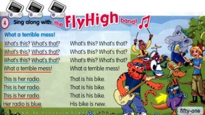 Песенка  "What a terrible mess" поможет выучить притяжательные местоимения на английском (his/her)