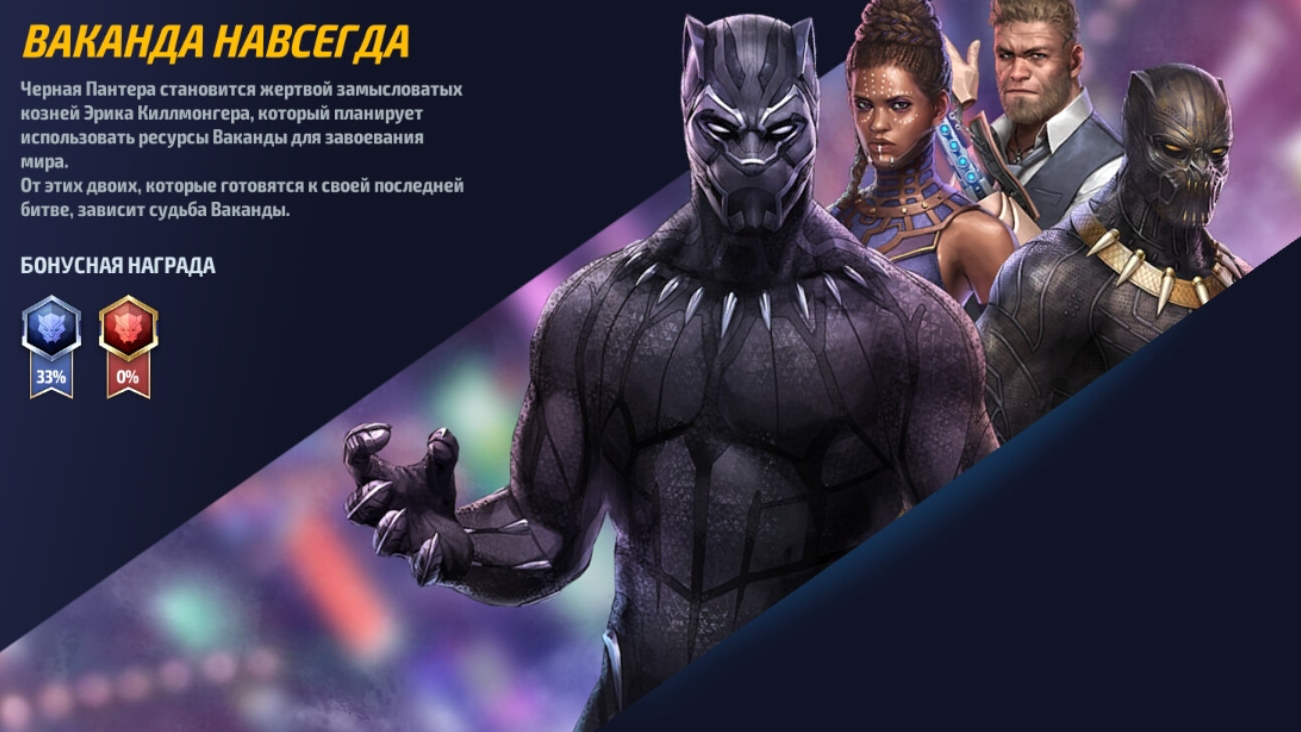 Marvel: Future Fight - Ваканда навсегда (легендарные битвы)