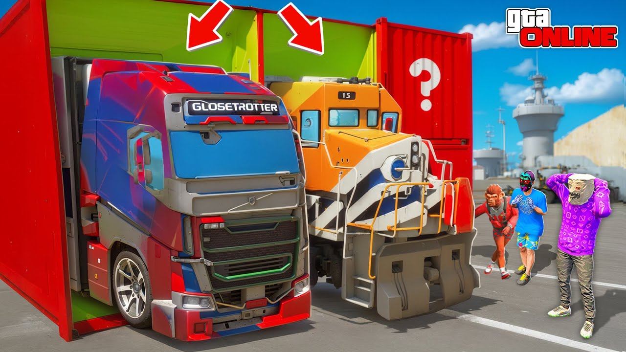 ОТКРЫЛ САМЫЕ ЧИТЕРСКИЕ КОНТЕЙНЕРЫ В ГТА 5! ЧИТ ФУРА И ПОЕЗД? БИТВА ЗА КОНТЕЙНЕРЫ В ГТА 5 ОНЛАЙН смотреть онлайн