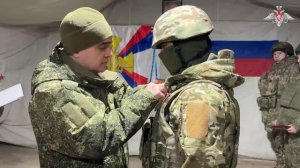 Награждение военнослужащих отряда «БАРС» ГрВ «Днепр»