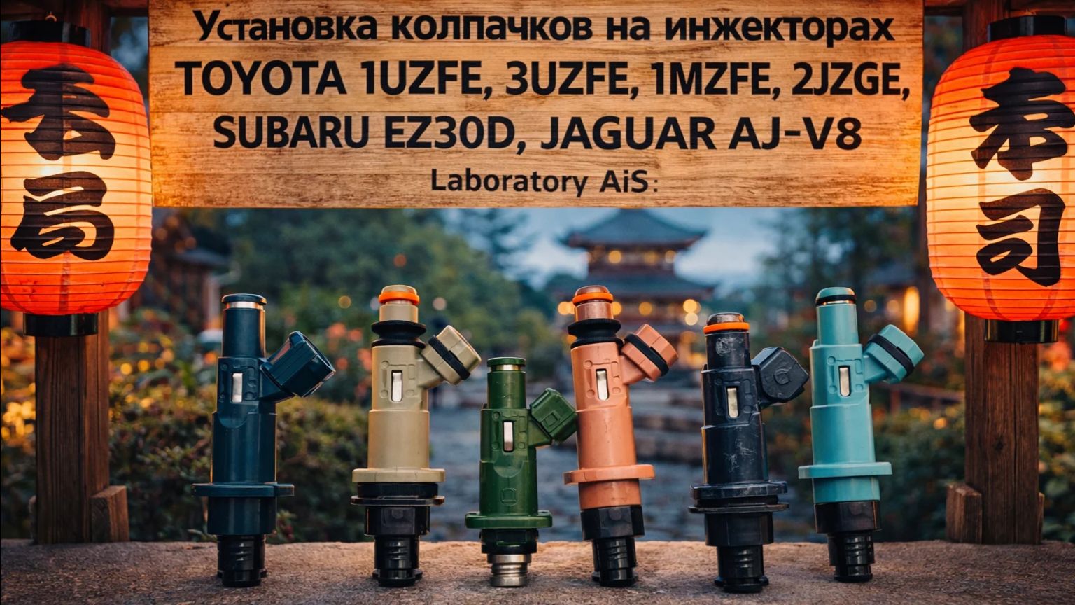 Установка колпачков на инжекторах TOYOTA 1UZFE, 3UZFE, 1MZFE, 2JZGE, SUBARU EZ30D, JAGUAR AJ-V8,.mp4