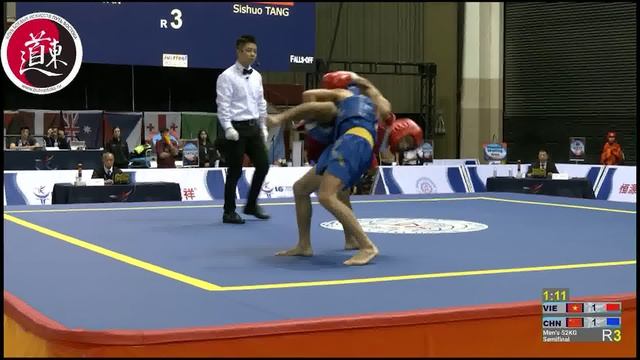 16-й Чемпионат Мира по ушу 2023 года. Фрагменты поединков ушу-саньда. Часть 18 смотреть онлайн