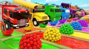 Малышка Акула + Песня "Колеса в автобусе" - Учим цвета и формы - Детские стишки и песенки для малыше