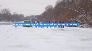 Провалившихся под лёд Десны детей несколько суток ищут в Брянской области