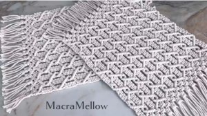 Салфетка для сервировки стола макраме мастер-класс