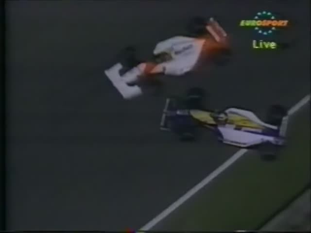 Формула 1. Авария Мэнселла на Гран-при Бразилии 1992 (субботняя квалификация)