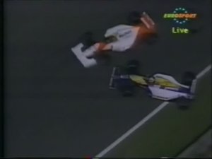 Формула 1. Авария Мэнселла на Гран-при Бразилии 1992 (субботняя квалификация)