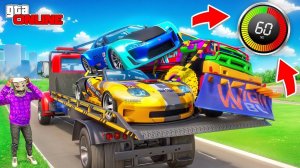 УСПЕЙ ЗА 1 МИНУТУ УГНАТЬ ТУРБО-ТАЧКИ В GTA 5! БИТВА ЭВАКУАТОРОВ В ГТА 5 ОНЛАЙН | НАШЕЛ 4 МАШИНЫ