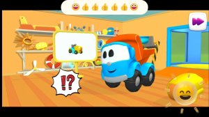 грузовичок Лева собирает газонокосилку😊 #игры #малыш #Лева #грузовичок