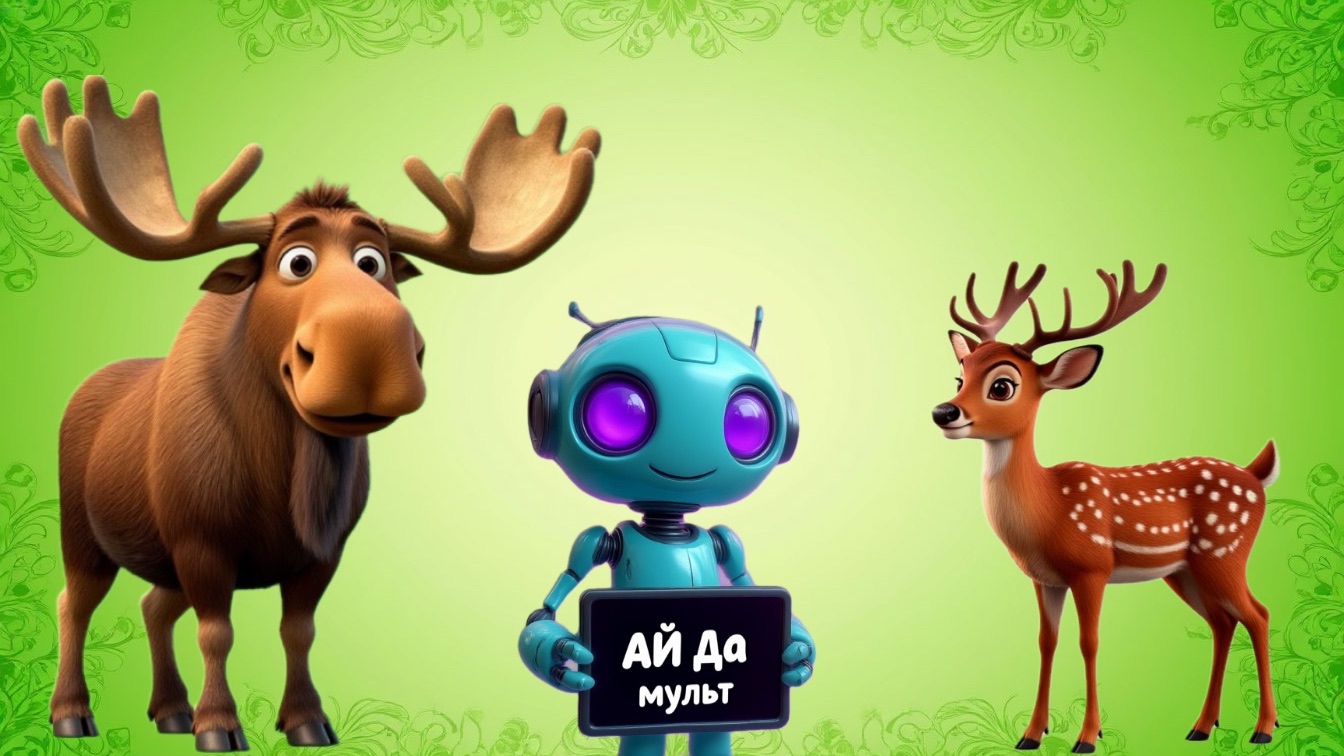 АЙ да мульт - Лось и Олень. Мультик про различия лося и оленя