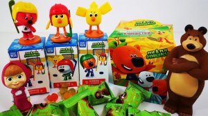 МиМиМишки Свит Боксы Маша и Медведь - новая серия Sweet Box - игрушки киндеры сюрпризы и Конфеты