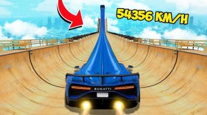 Cпуск без тормозов по мега трамплину в гта 5 - эксперимент в gta 5